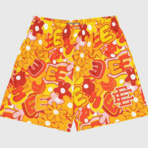 EE Basic Short Floral Basketball Yellow